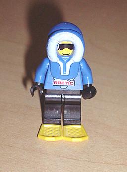 LEGO Minifigure-Arctic - Blue, Blue Hood, Black Legs, Snowshoes-Town / Arctic-ARC006-Creative Brick Builders